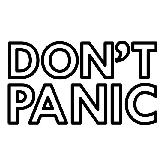 Don't Panic t shirt